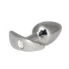 Pillow Talk - sneaky stainless steel butt plug with swarovski crystal
